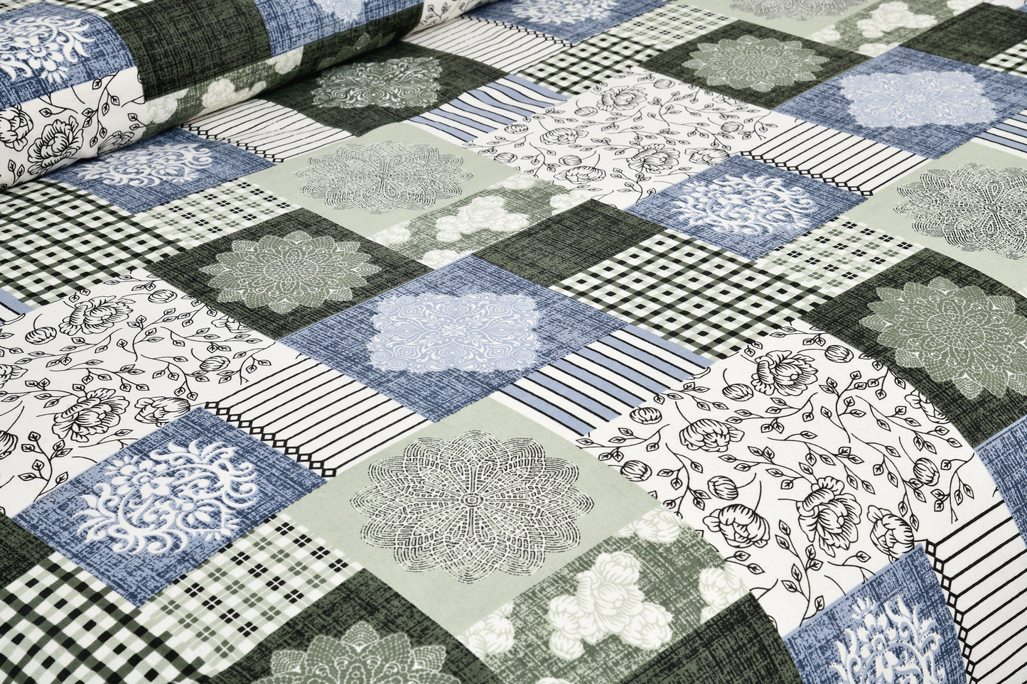 100/108 Aachal Viscose Mix Super King Size Double Bedsheet with 2 Pillow Covers, Elegant & Luxurious Feel - HLB28