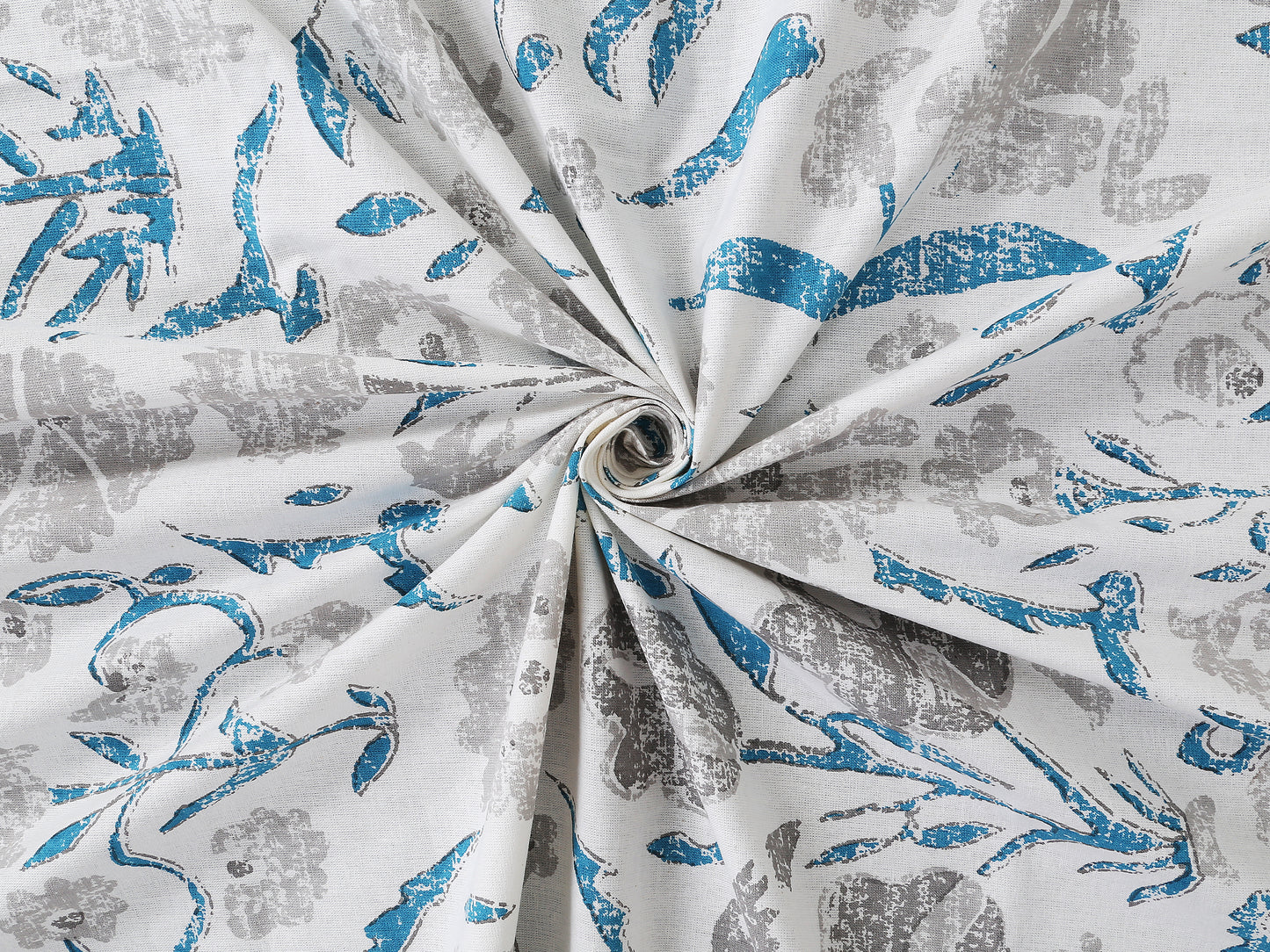 108/108 Artistic Collection 100% Cotton Jumbo Size Double Bedsheet with 2 Pillow Covers, Unique Patterns & Smooth Texture - HLB71