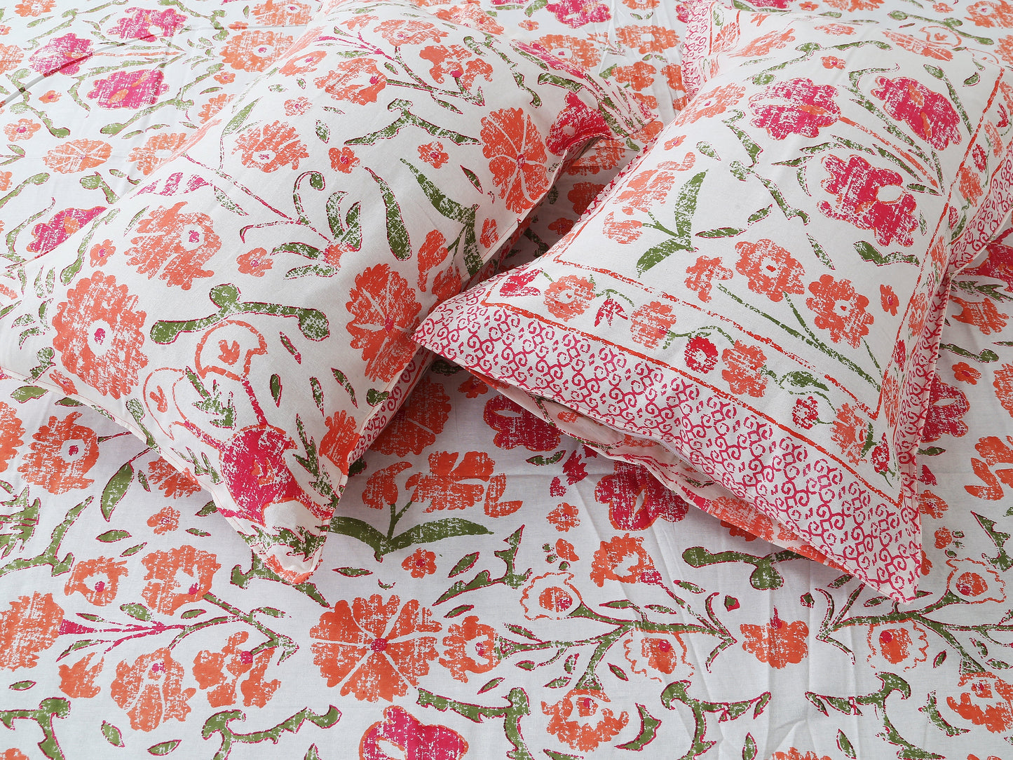 70/100 Artistic Collection 100% Cotton Single Bedsheet with 2 Pillow Covers, Premium Quality & Stylish Look - HLB12