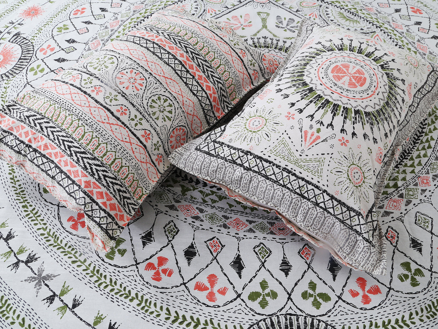 70/100 Artistic Collection 100% Cotton Single Bedsheet with 2 Pillow Covers, Premium Quality & Stylish Look - HLB12