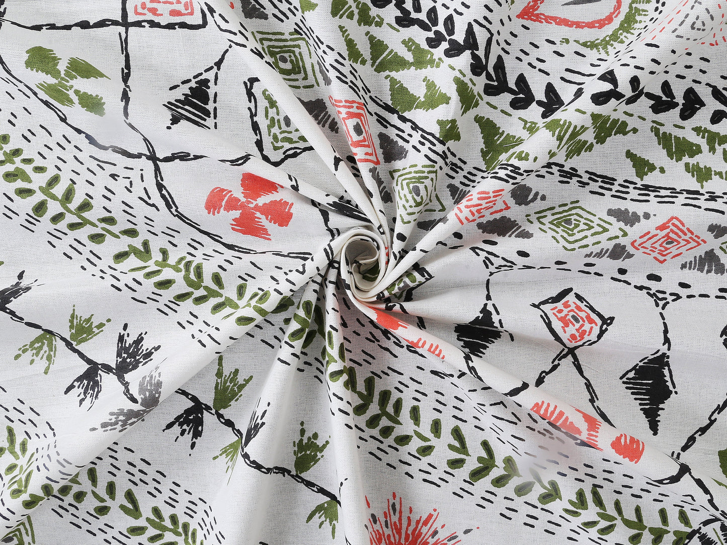 70/100 Artistic Collection 100% Cotton Single Bedsheet with 2 Pillow Covers, Premium Quality & Stylish Look - HLB12
