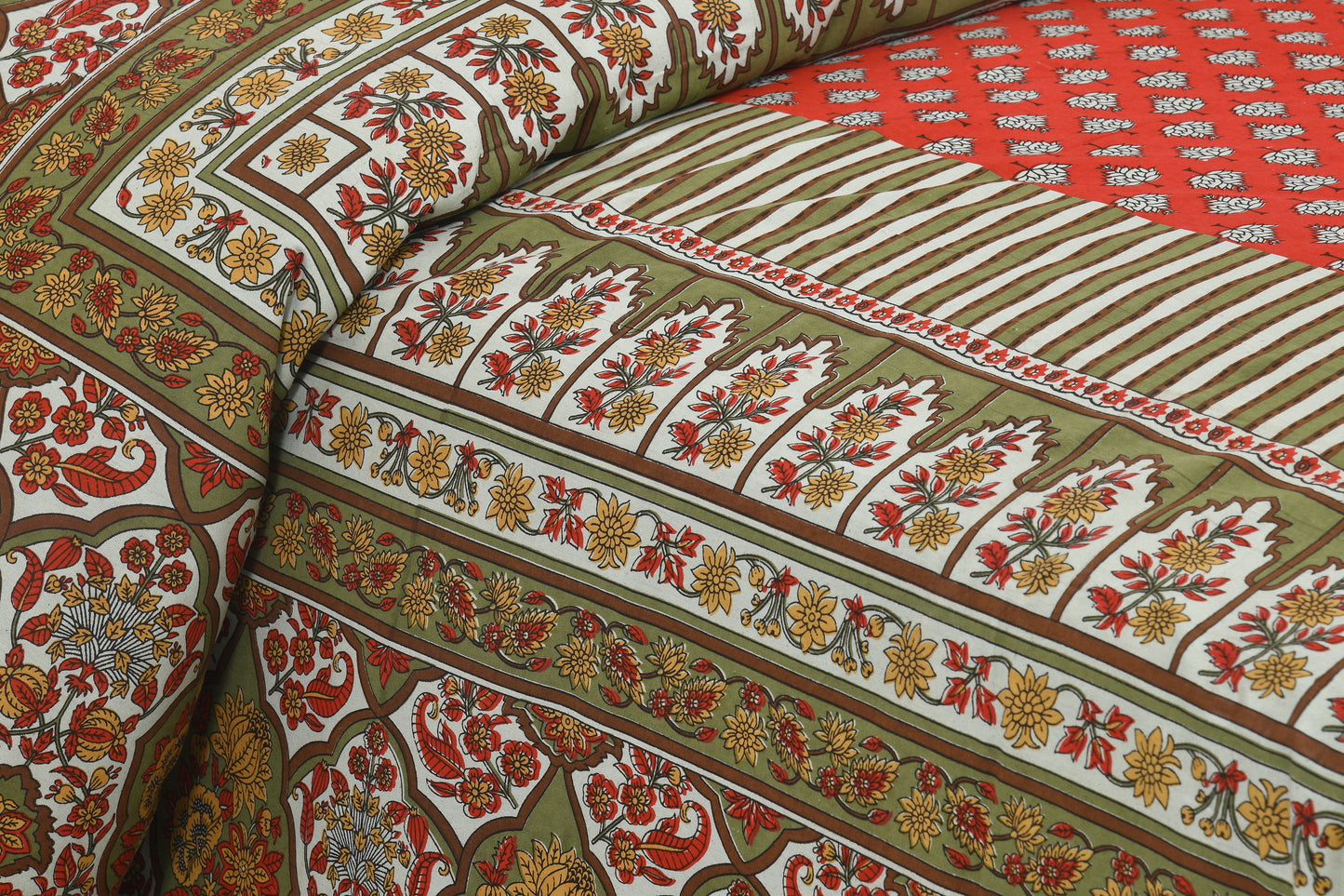 100/108 Avatar 100% Cotton Super King Size Double Bedsheet with 2 Pillow Covers, Soft & Durable Weave - HLB38