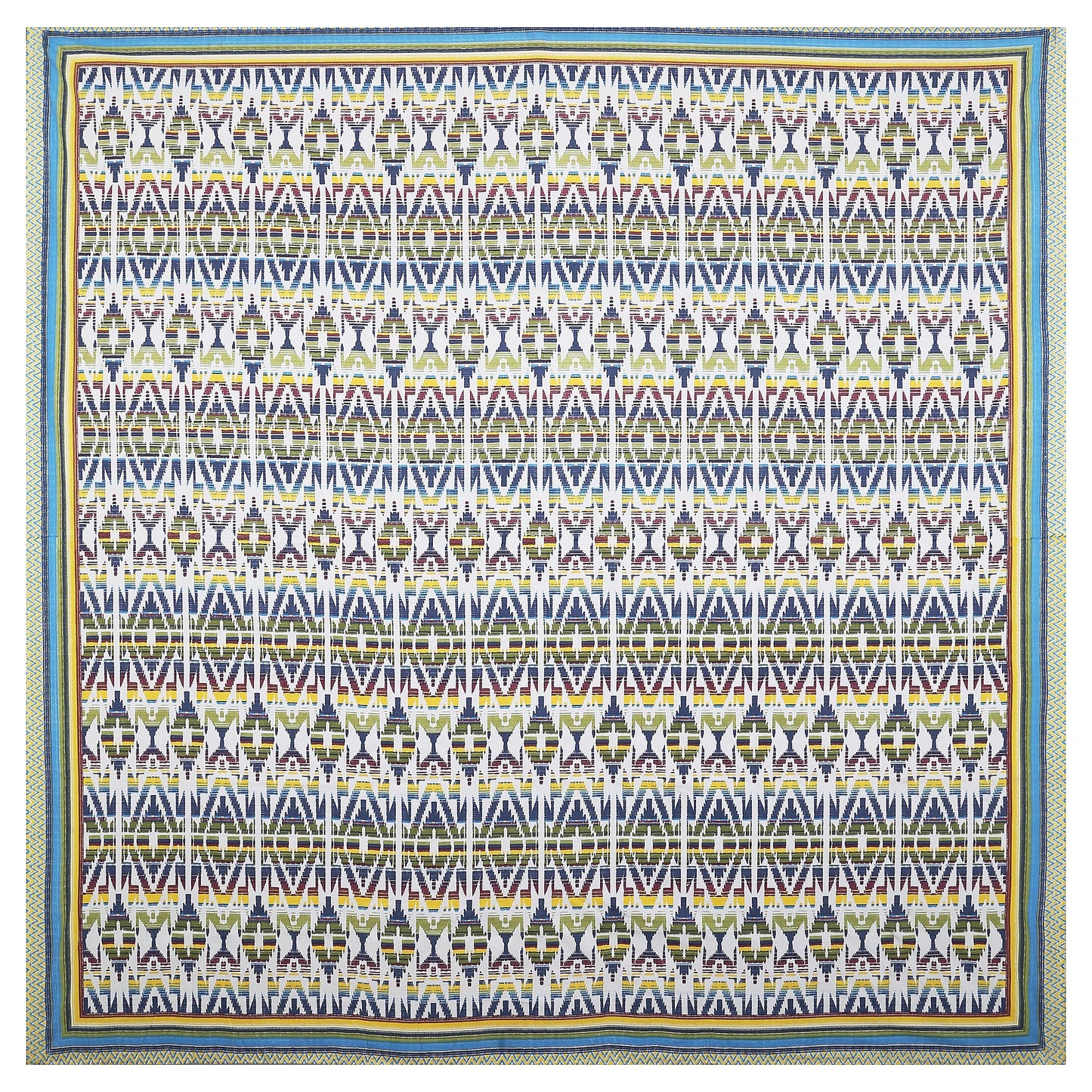 108/108 Colours of Joy 100% Cotton Jumbo Size Double Bedsheet with 2 Pillow Covers, Vibrant & Breathable Fabric - HLB72