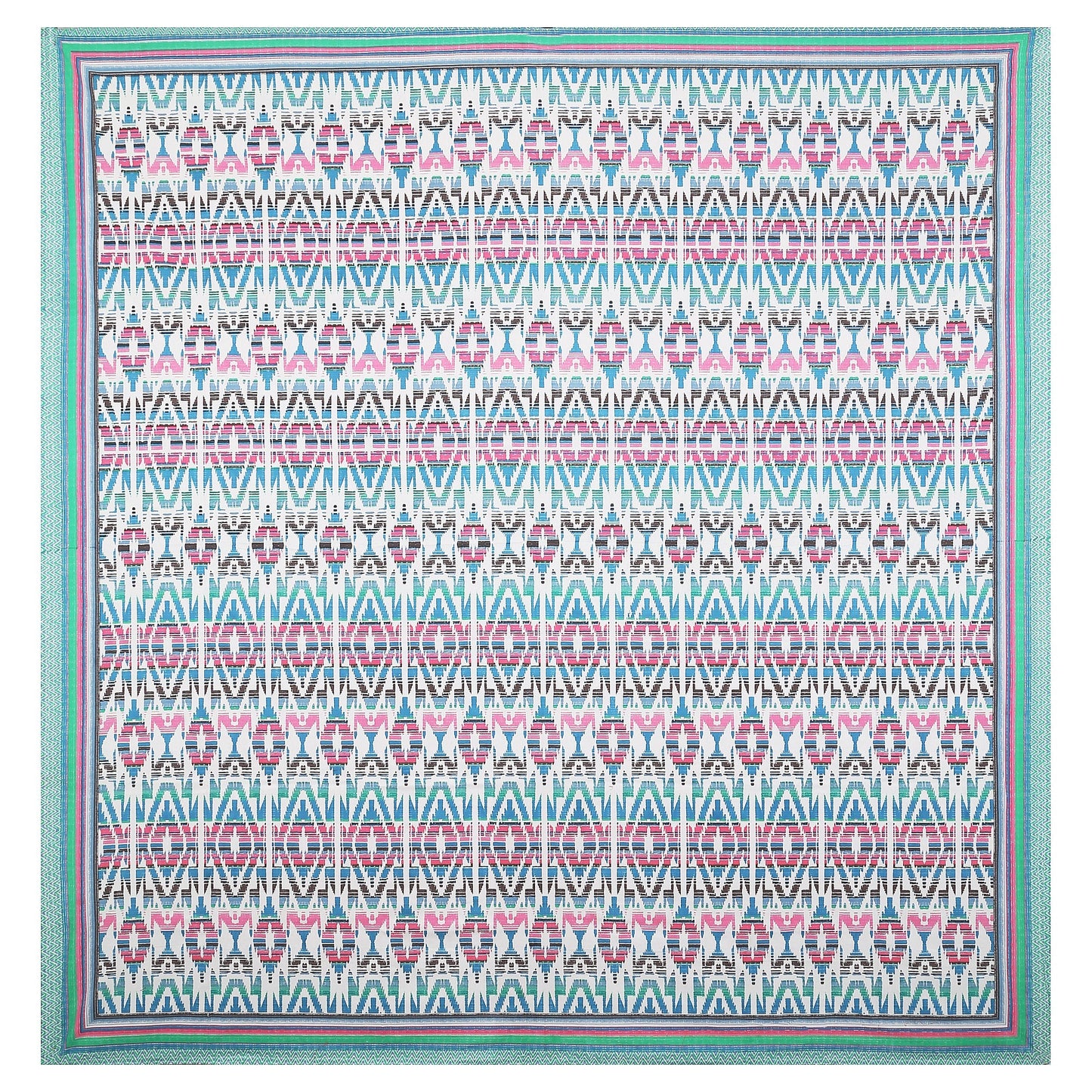 108/108 Colours of Joy 100% Cotton Jumbo Size Double Bedsheet with 2 Pillow Covers, Vibrant & Breathable Fabric - HLB72
