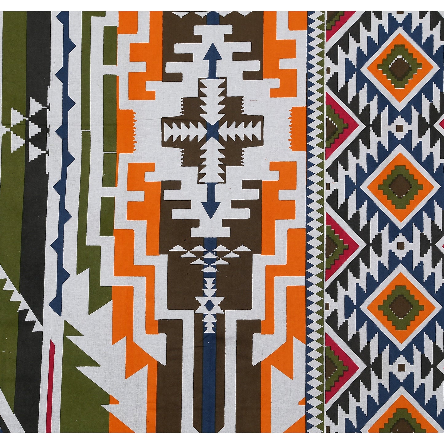 108/108 Colours of Joy 100% Cotton Jumbo Size Double Bedsheet with 2 Pillow Covers, Vibrant & Breathable Fabric - HLB72