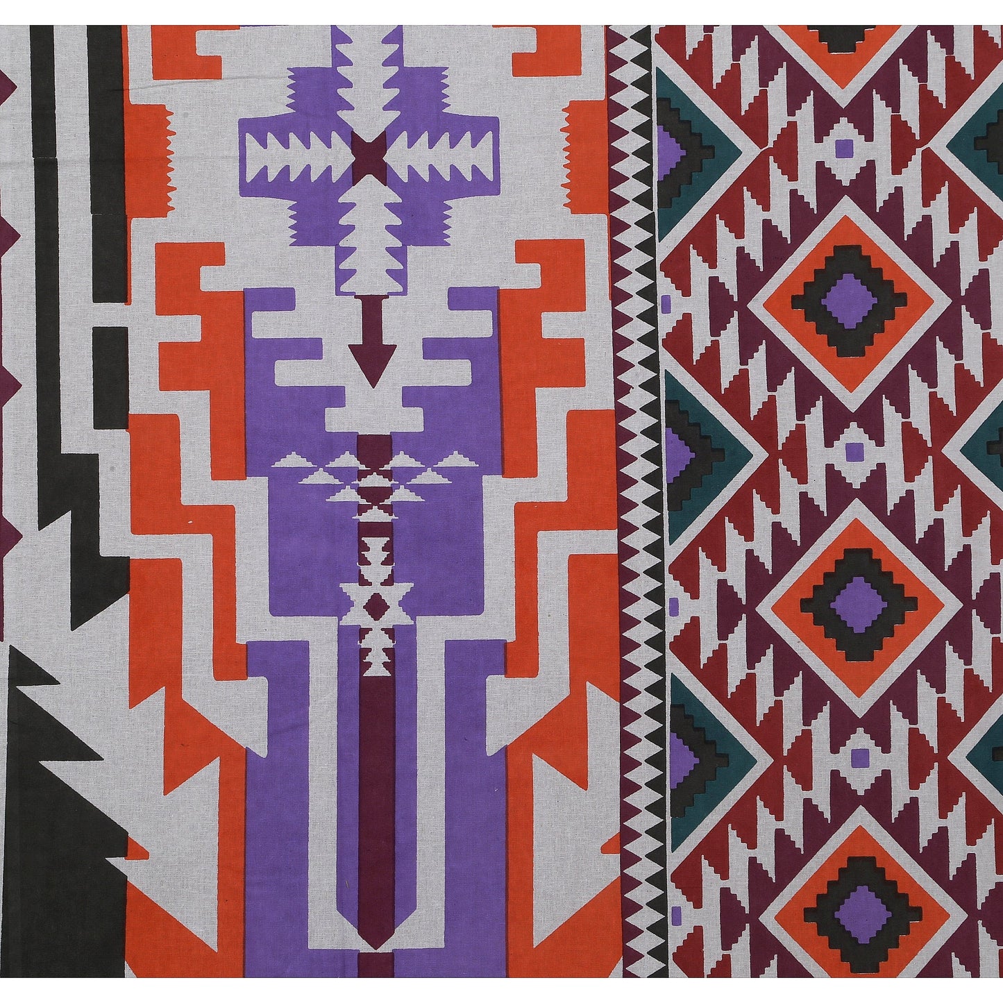 108/108 Colours of Joy 100% Cotton Jumbo Size Double Bedsheet with 2 Pillow Covers, Vibrant & Breathable Fabric - HLB72