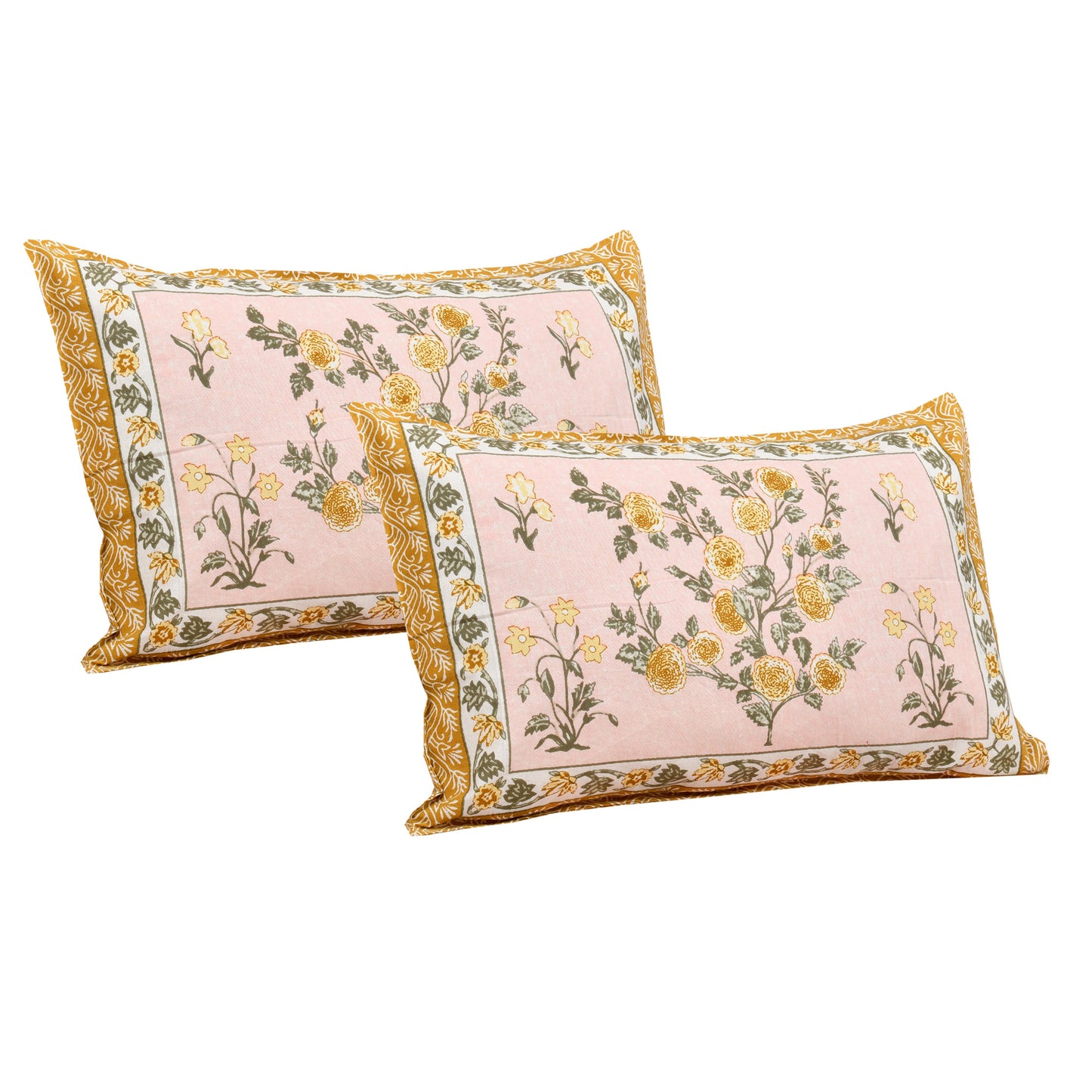108/108 Darbar Viscose Mix Jumbo Size Double Bedsheet with 2 Pillow Covers, Traditional Design & Cozy Comfort - HLB58
