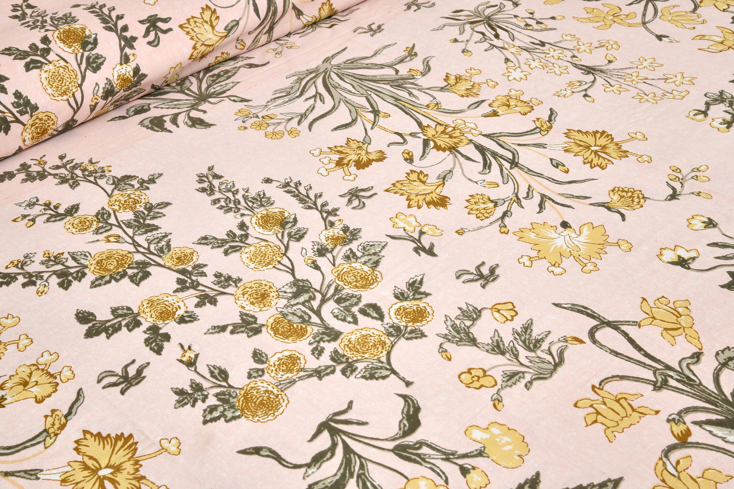 108/108 Darbar Viscose Mix Jumbo Size Double Bedsheet with 2 Pillow Covers, Traditional Design & Cozy Comfort - HLB58