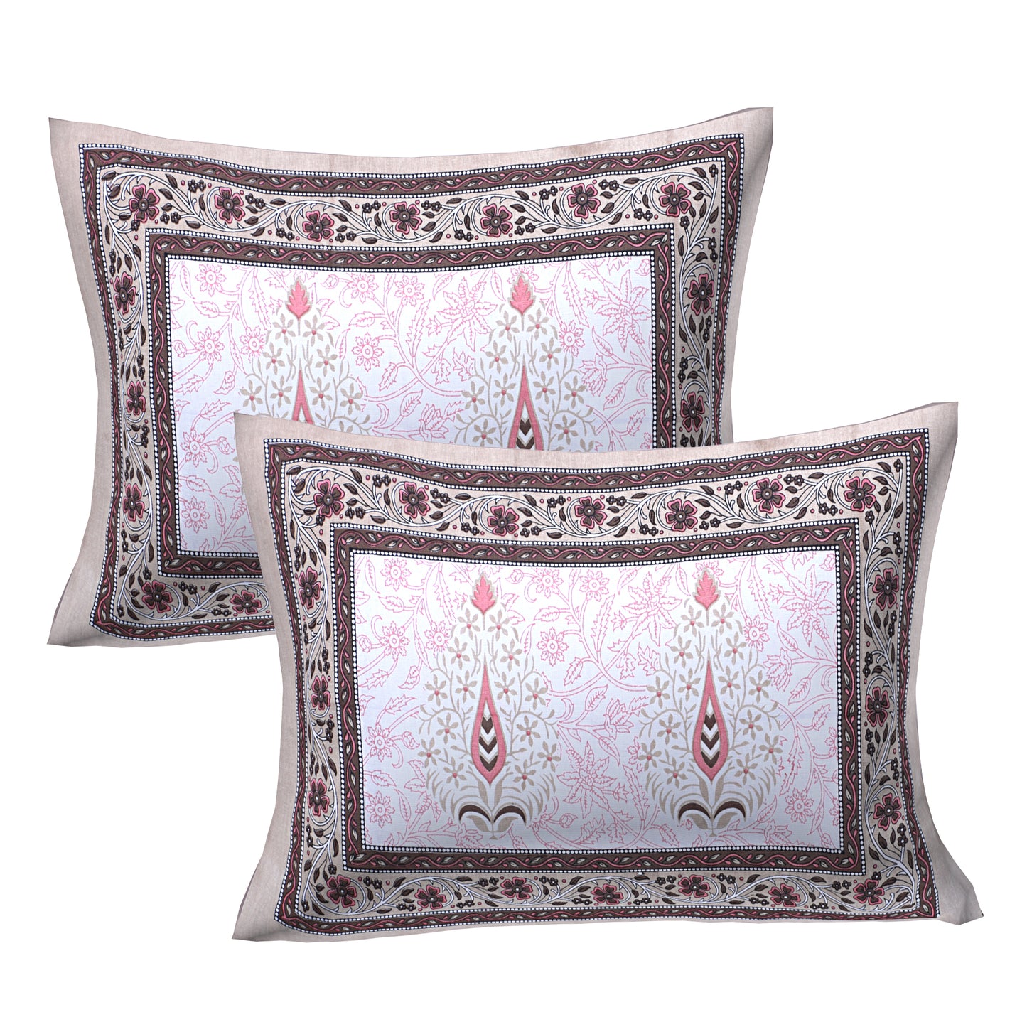 89'' ECO Viscose Mix Queen Size Double Bedsheet with 2 Pillow Covers, Breathable, Wrinkle-Free & Ultra-Soft Fabric - HLB01