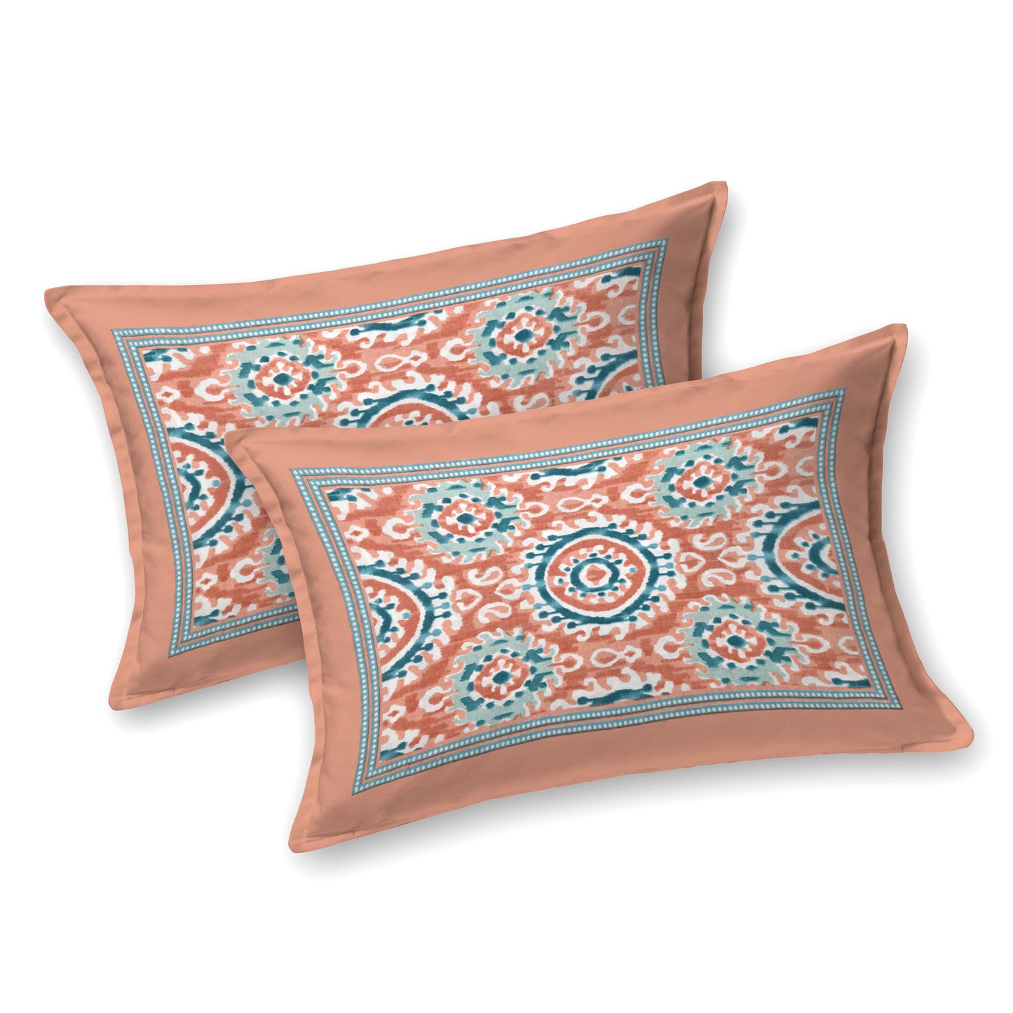 95/108 Eklavya 100% Cotton Large King Size Double Bedsheet with 2 Pillow Covers, Super Soft & High Durability - HLB19