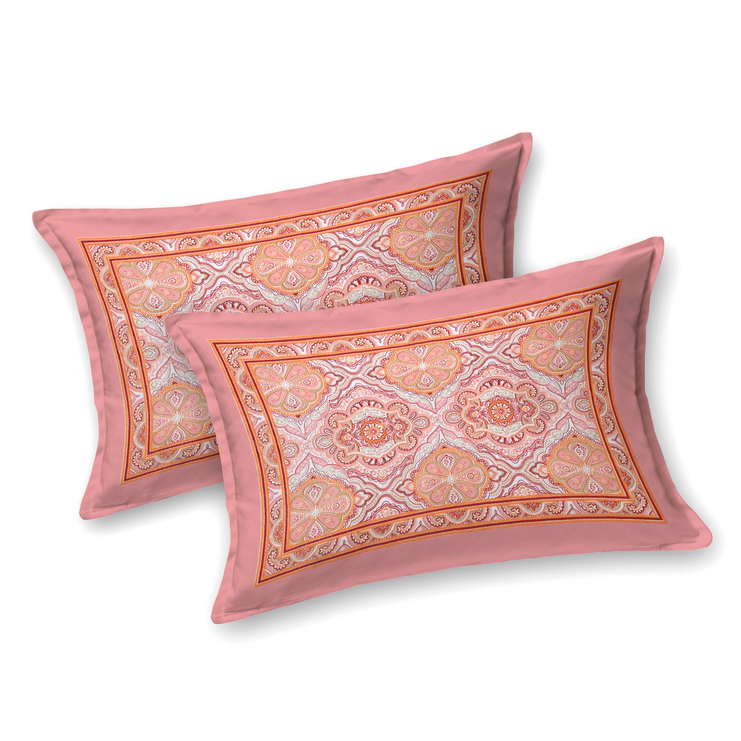 95/108 Eklavya 100% Cotton Large King Size Double Bedsheet with 2 Pillow Covers, Super Soft & High Durability - HLB19
