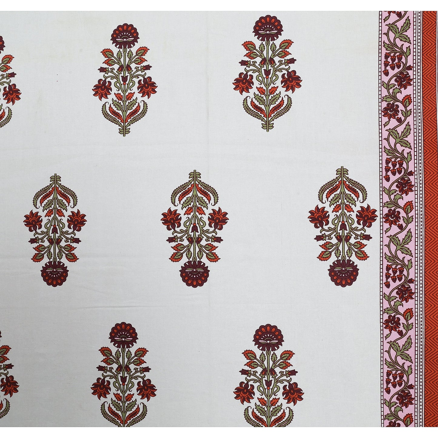 63" Forever 100% Cotton Single Bedsheet with 1 Pillow Cover, Cozy & Breathable Fabric - HLB05