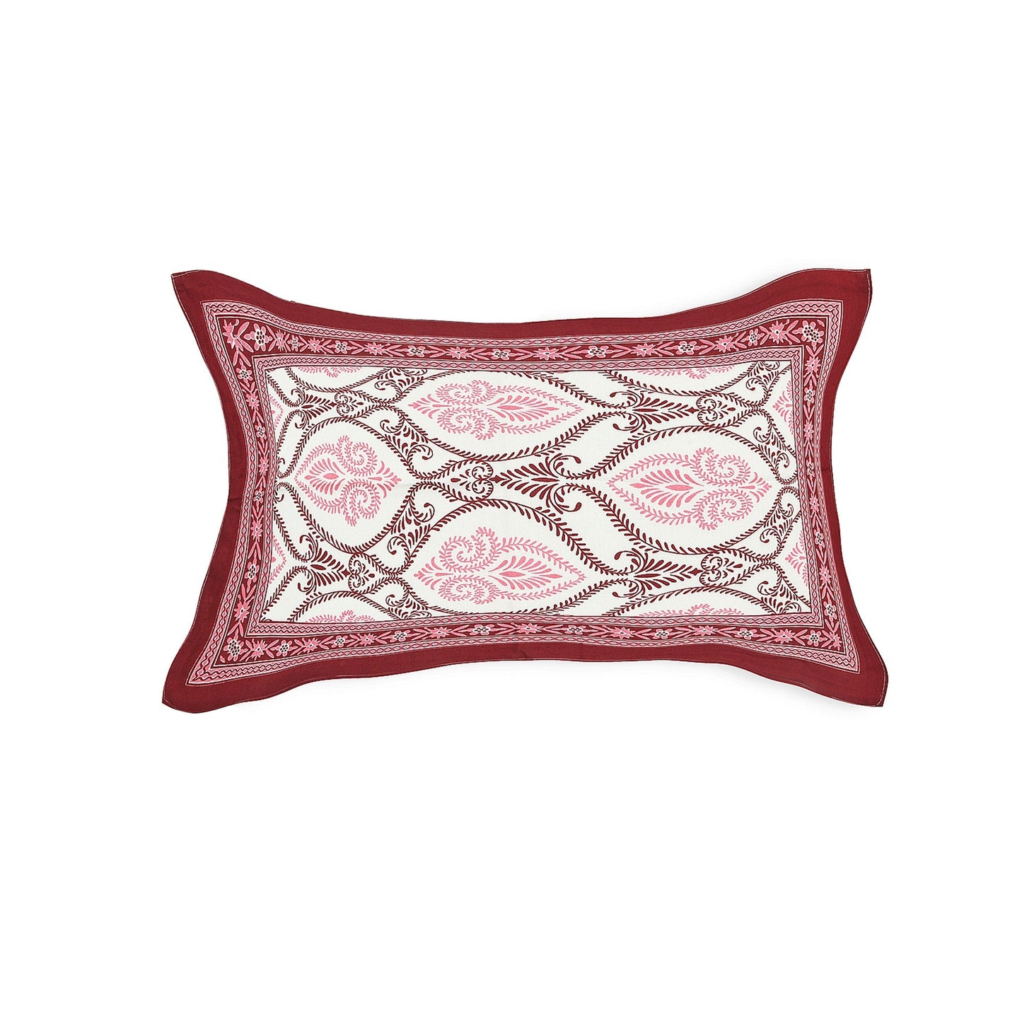 63" Geometrical 100% Cotton Single Bedsheet with 1 Pillow Cover, Stylish & Comfortable - HLB07