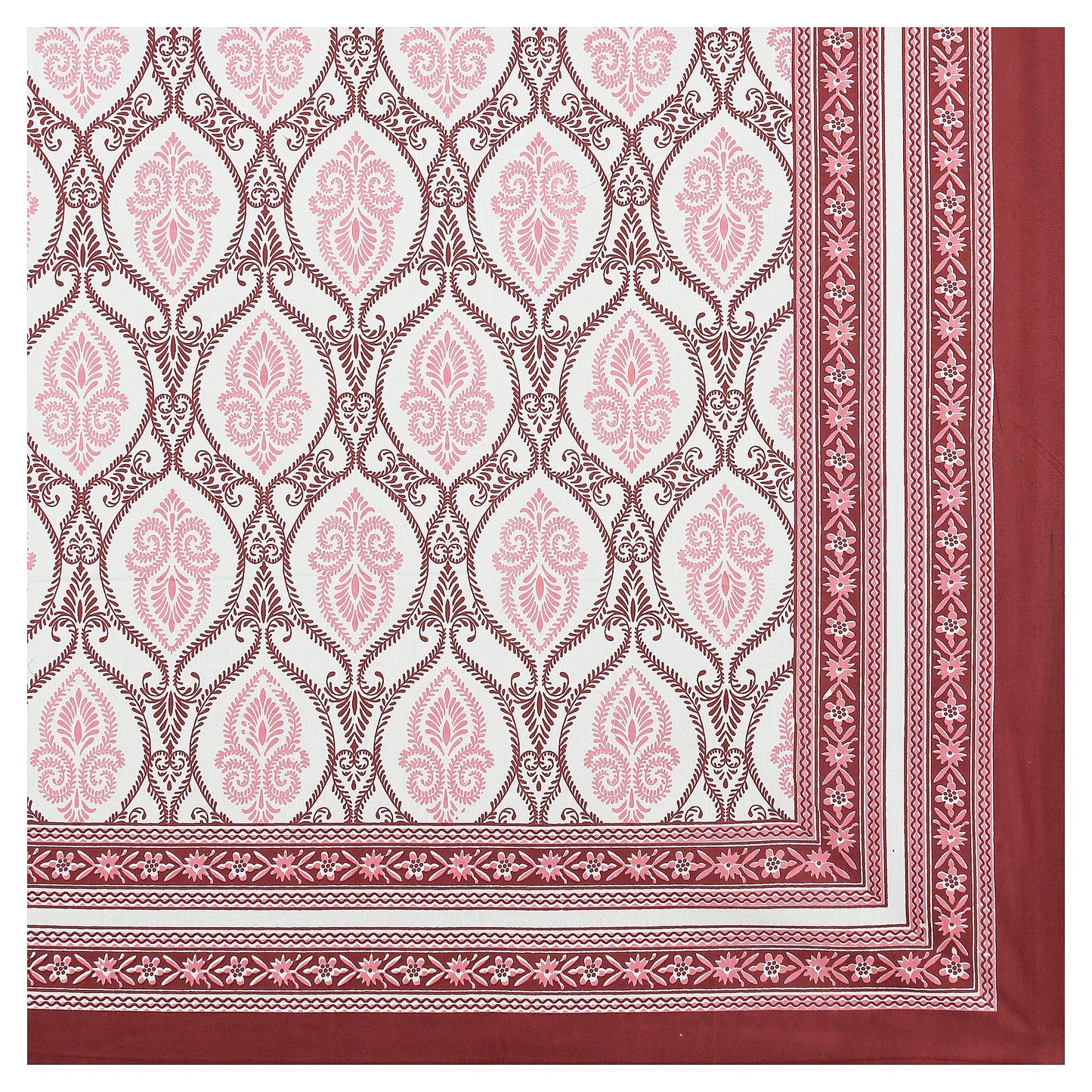 63" Geometrical 100% Cotton Single Bedsheet with 1 Pillow Cover, Stylish & Comfortable - HLB07