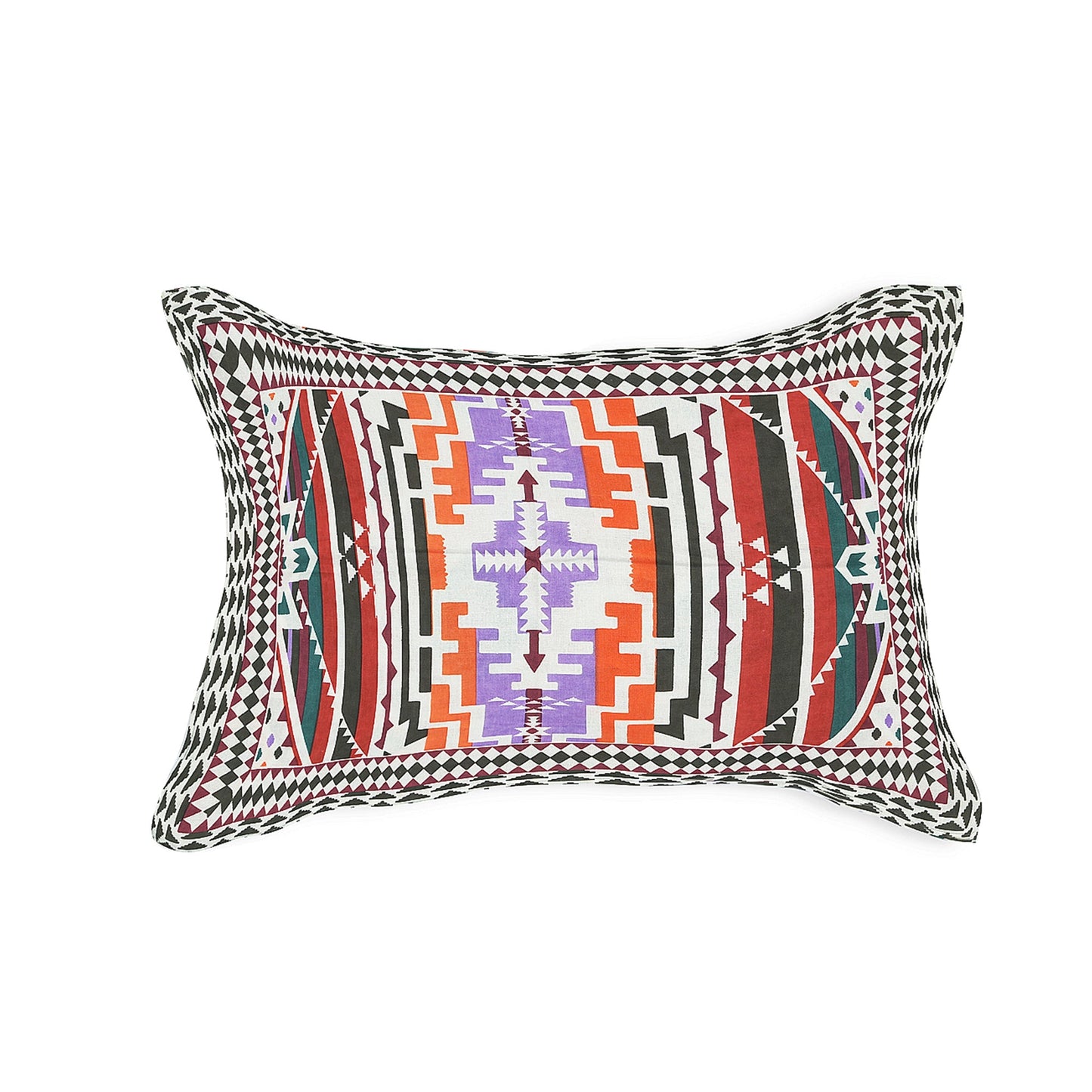 63" Geometrical 100% Cotton Single Bedsheet with 1 Pillow Cover, Stylish & Comfortable - HLB07