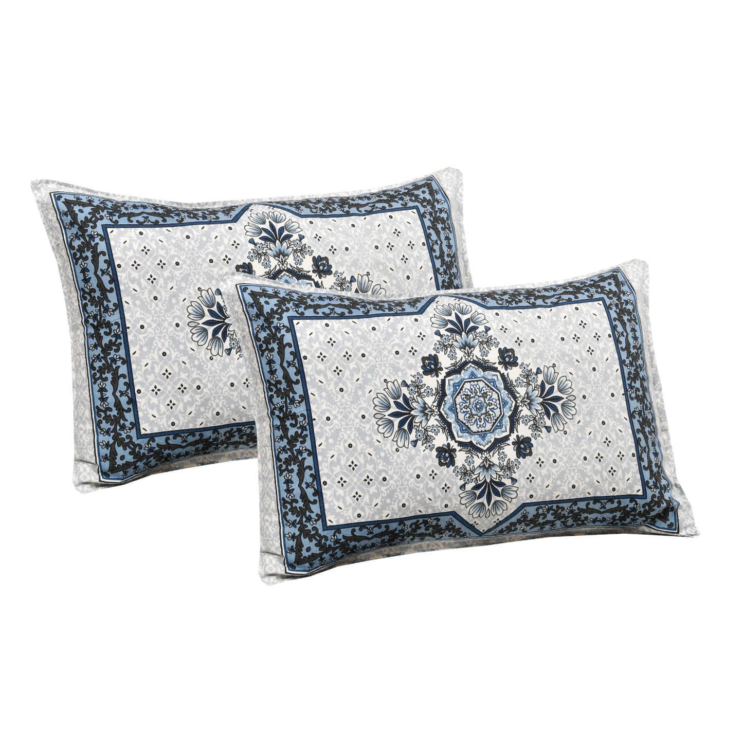 100/108 Kaleen Viscose Mix Super King Size Double Bedsheet with 2 Pillow Covers, Smooth Texture & Elegant Look - HLB33
