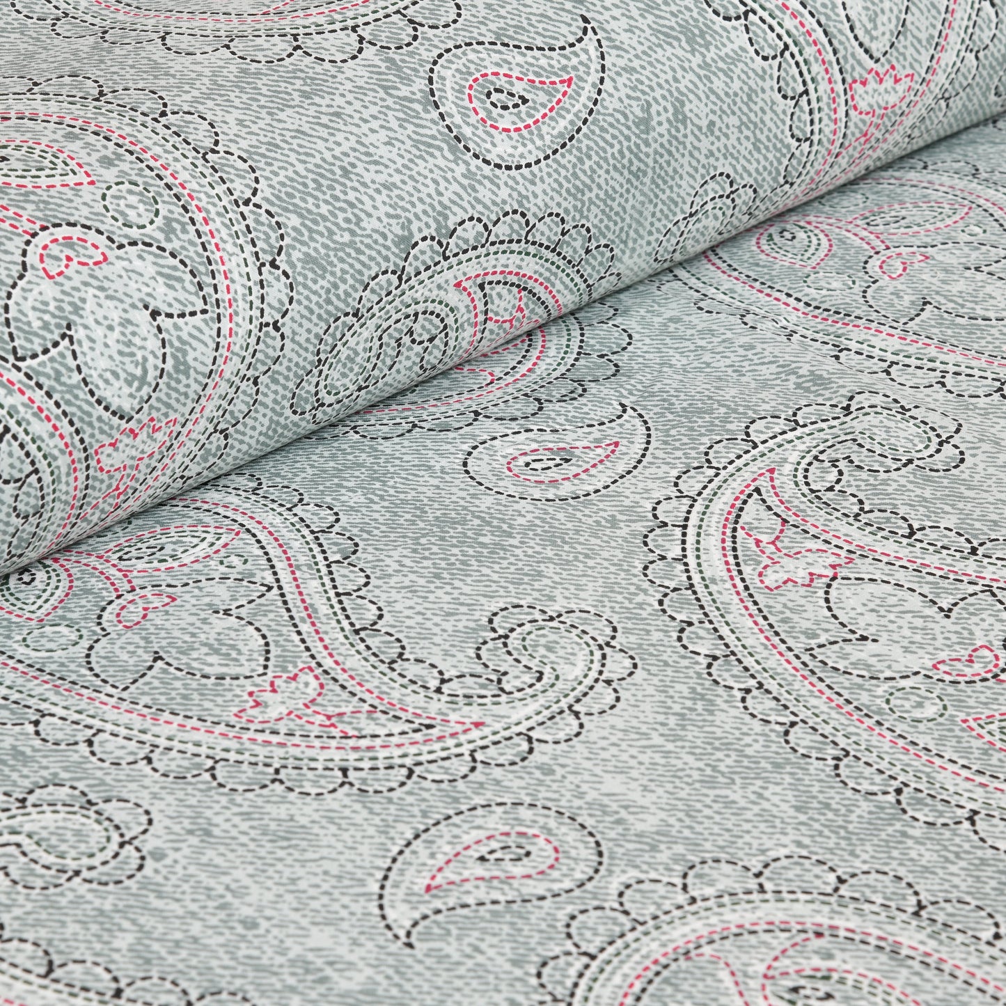 100/108 Katha Art 100% Cotton Super King Size Double Bedsheet with 2 Pillow Covers, Luxurious & Traditional Prints - HLB44