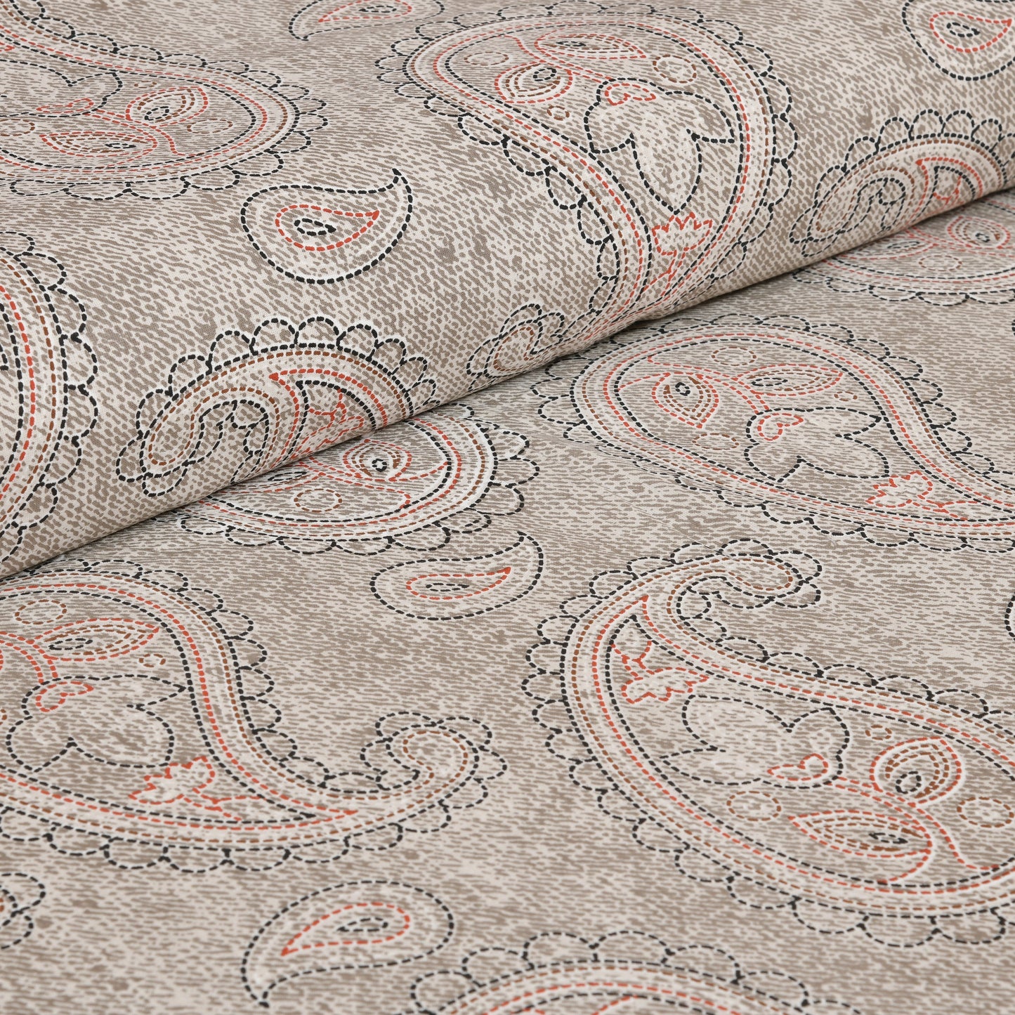 100/108 Katha Art 100% Cotton Super King Size Double Bedsheet with 2 Pillow Covers, Luxurious & Traditional Prints - HLB44