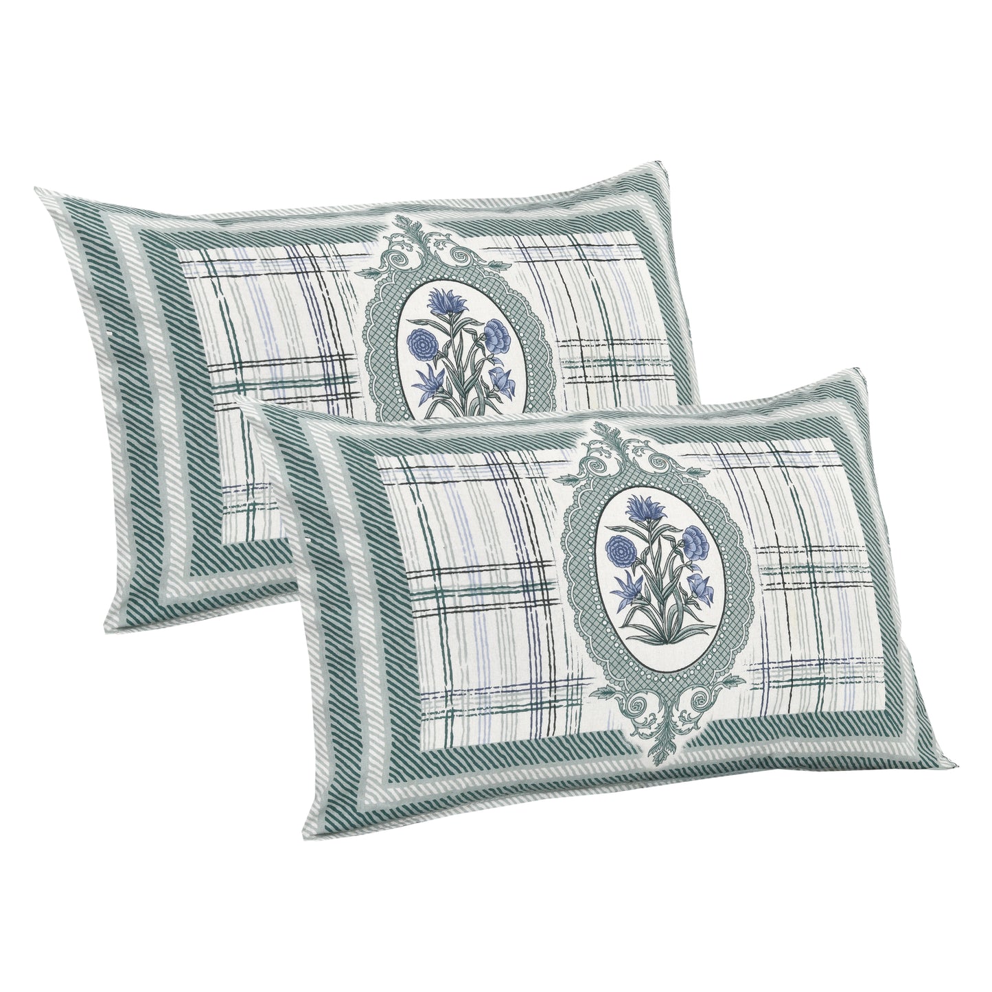 95/108 Mira Viscose Mix Large King Size Double Bedsheet with 2 Pillow Covers, Soft & Wrinkle-Resistant Fabric - HLB13