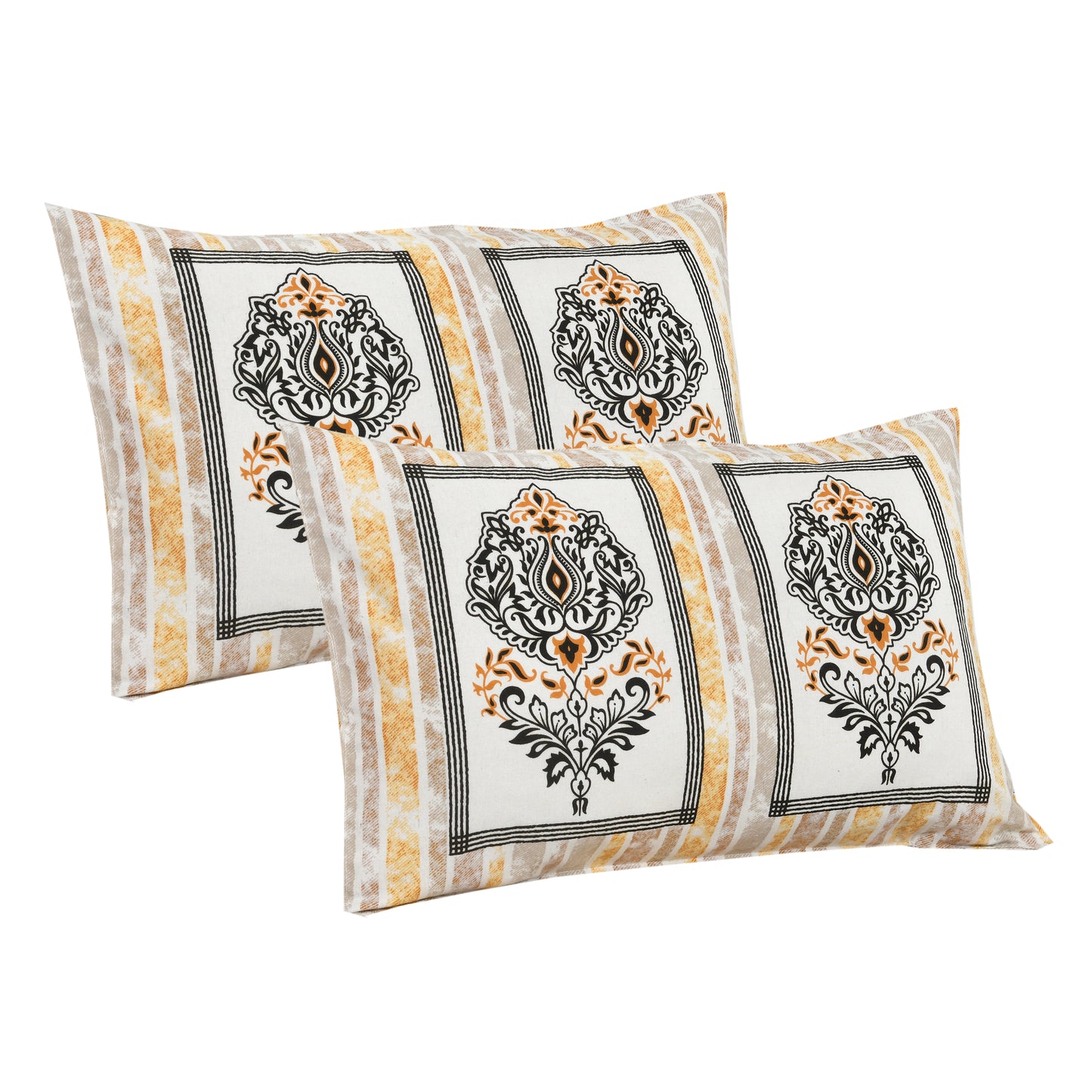 95/108 Mira Viscose Mix Large King Size Double Bedsheet with 2 Pillow Covers, Soft & Wrinkle-Resistant Fabric - HLB13