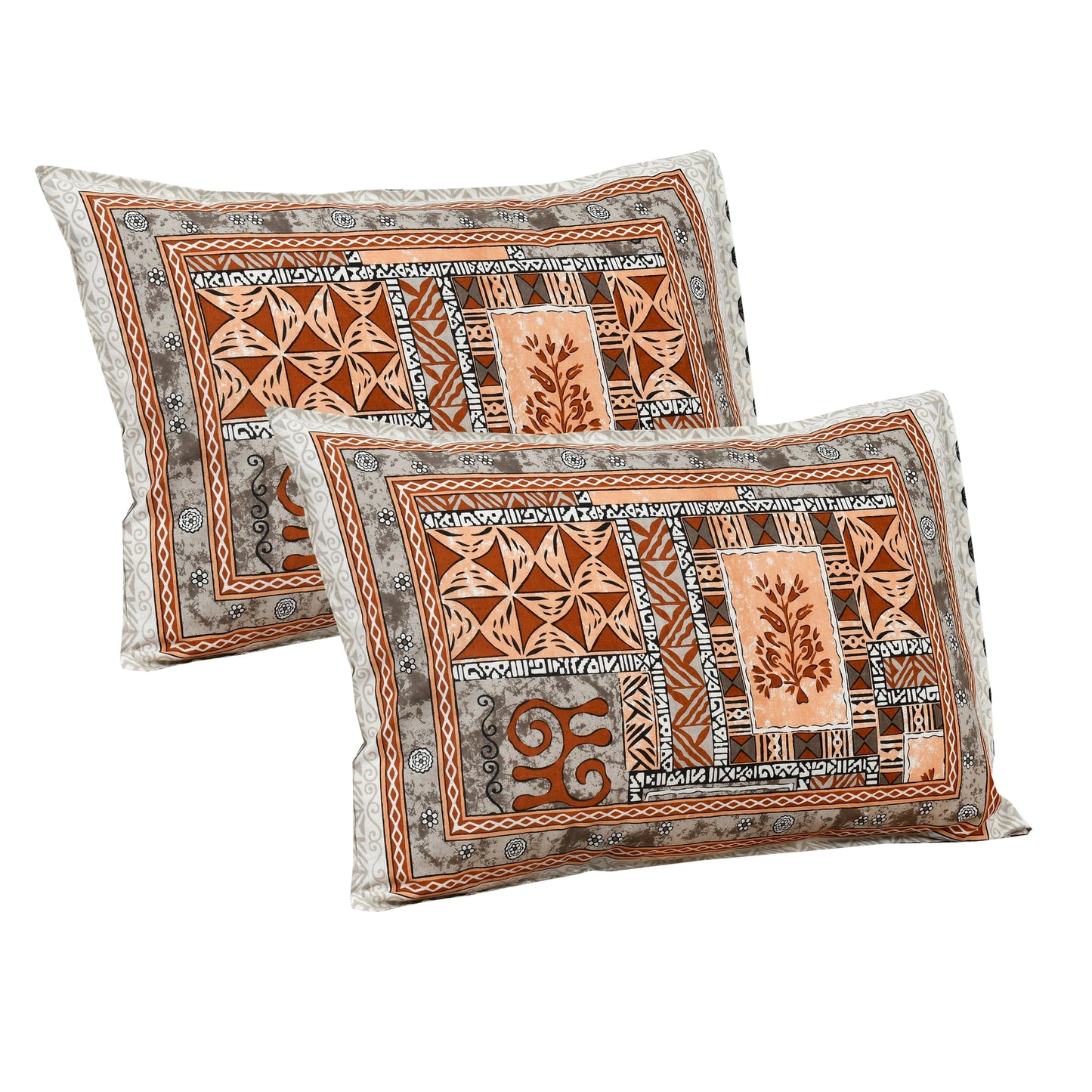 108/108 Nakshatra Viscose Mix Jumbo Size Double Bedsheet with 2 Pillow Covers, Smooth Texture & Elegant Look - HLB56