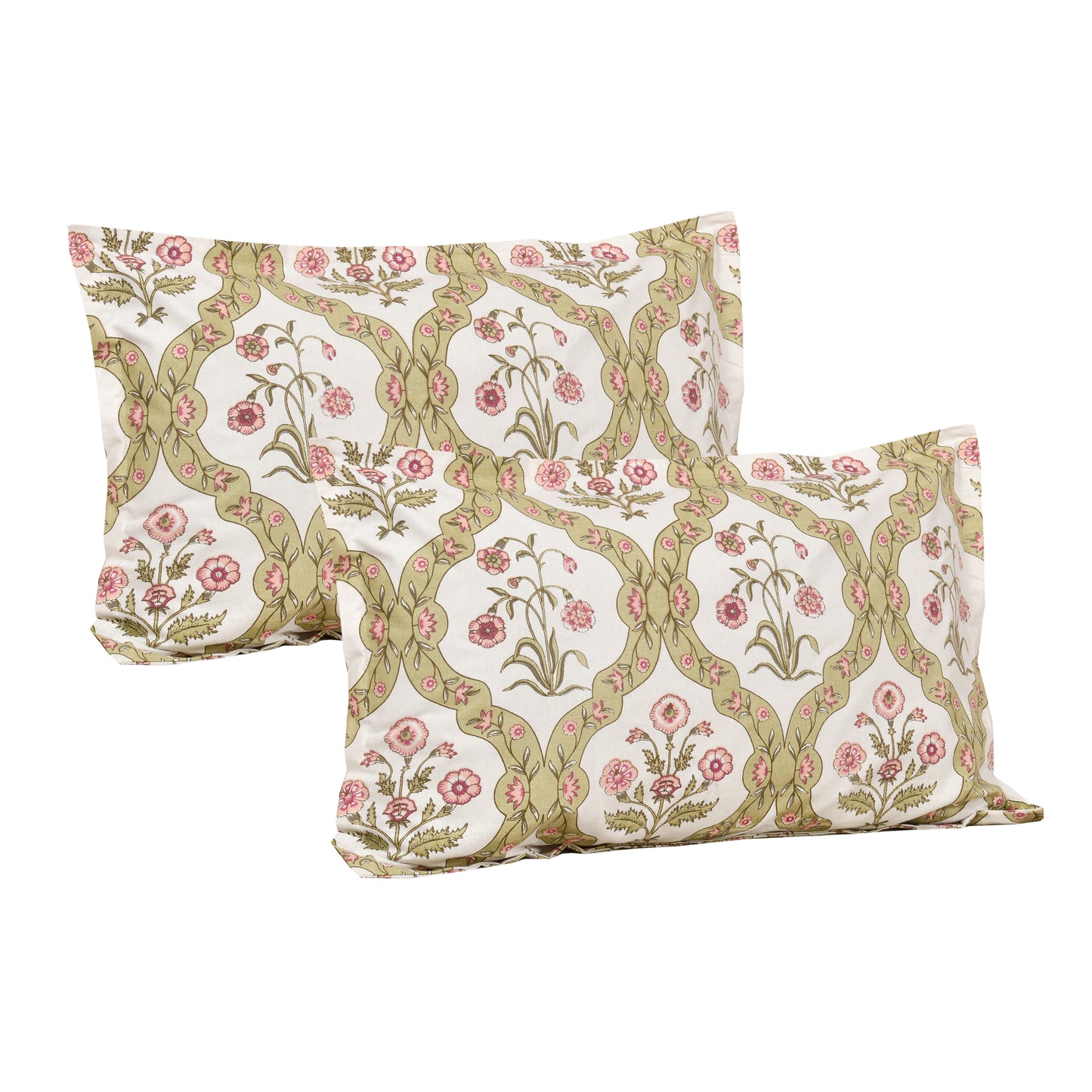 100/108 Pushpa Viscose Mix Super King Size Double Bedsheet with 2 Pillow Covers, Floral Design & Premium Comfort - HLB31