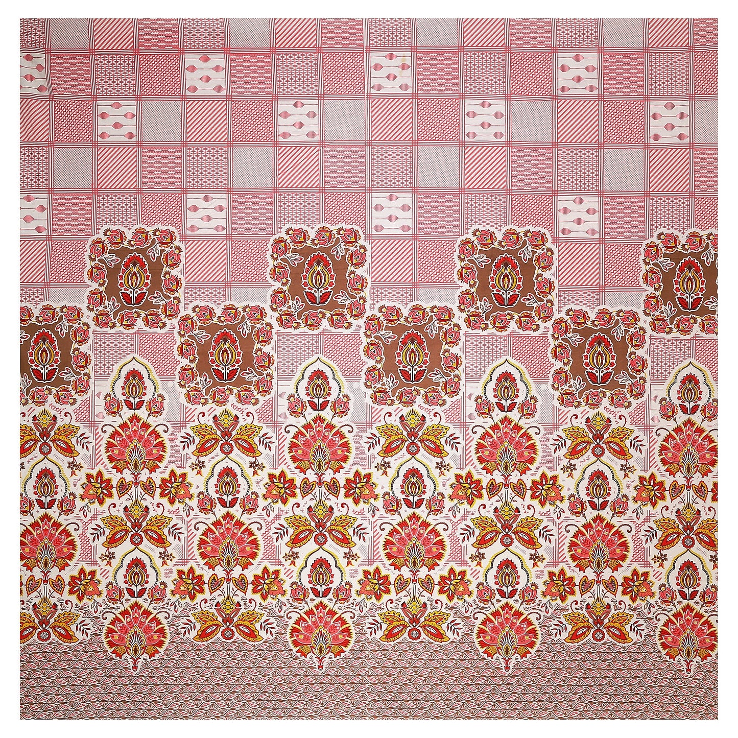 108/108 Rajwadi Viscose Mix Jumbo Size Double Bedsheet with 2 Pillow Covers, Rich Look & Vibrant Design - HLB61