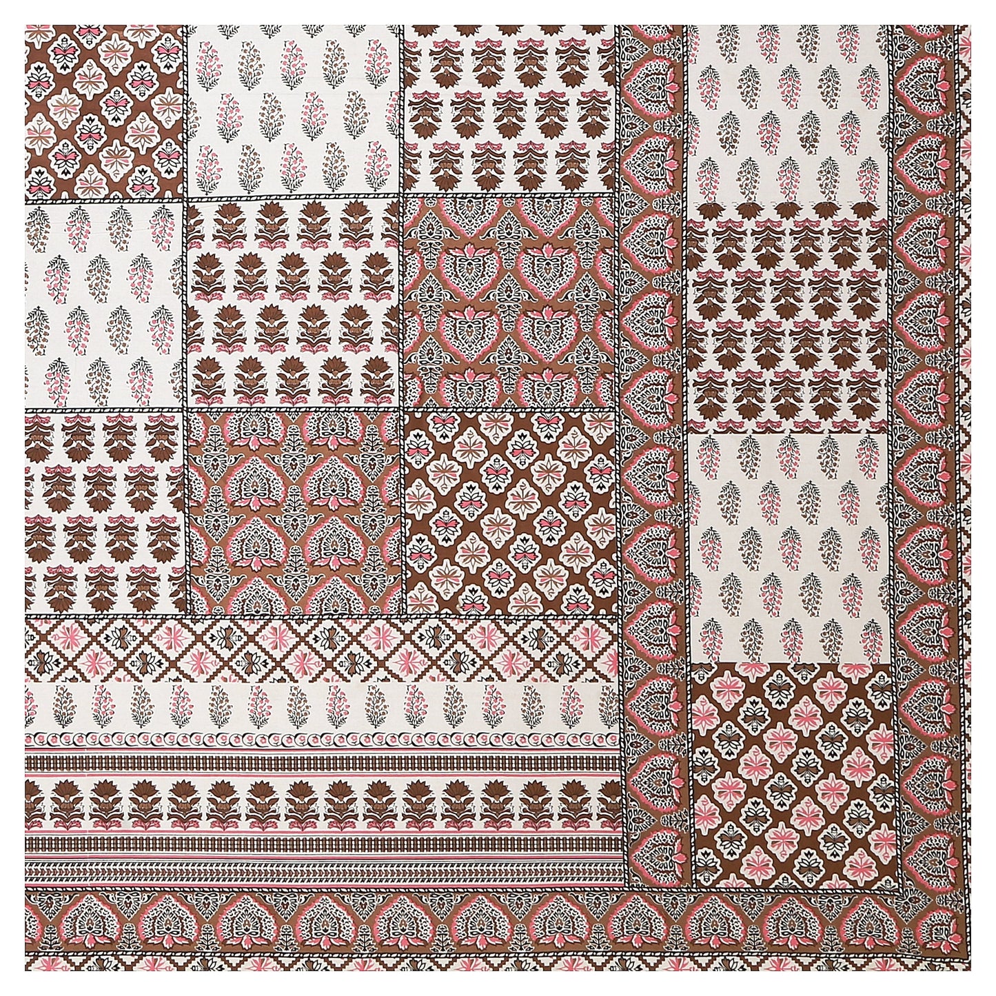 108/108 Rajwadi Viscose Mix Jumbo Size Double Bedsheet with 2 Pillow Covers, Rich Look & Vibrant Design - HLB61