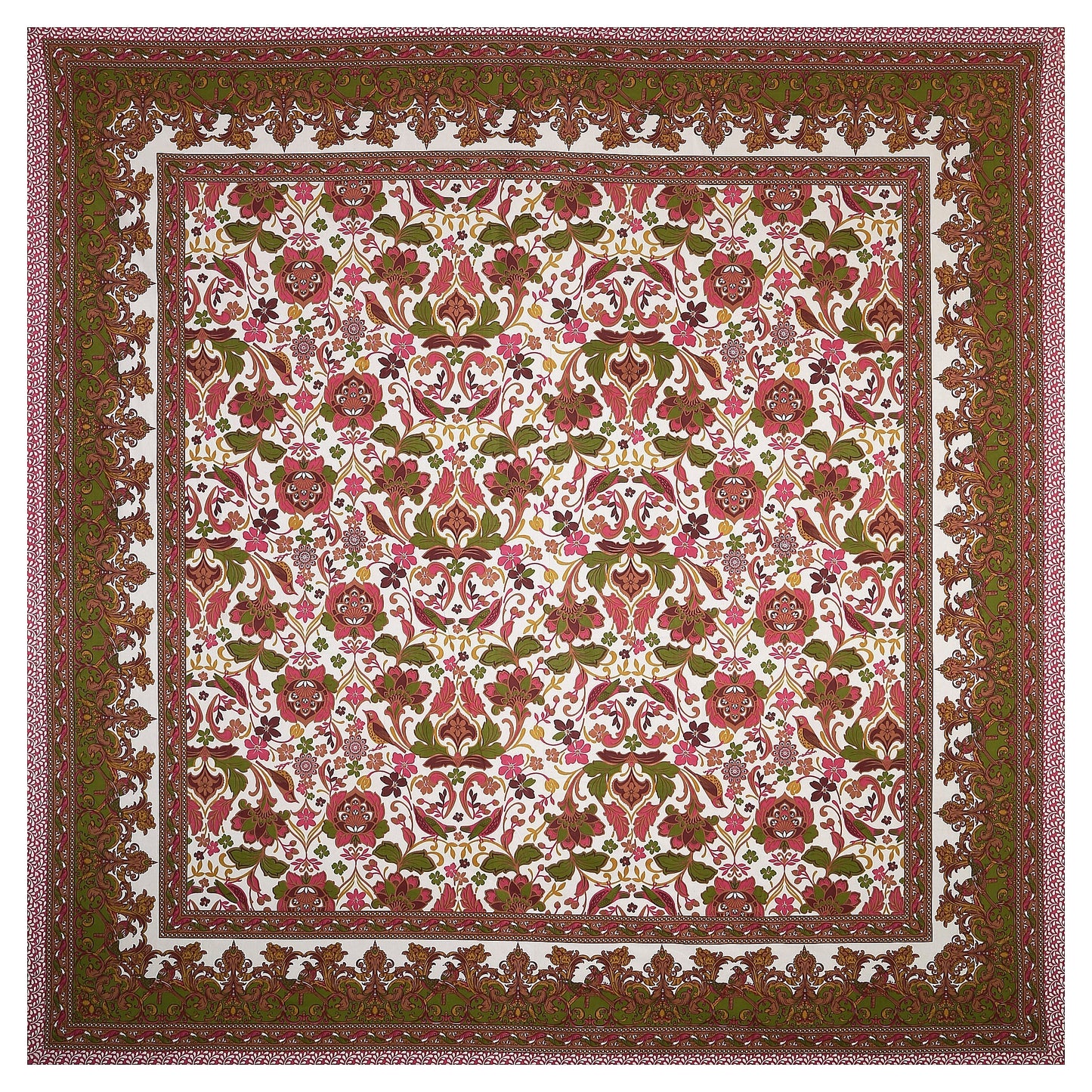 108/108 Rajwadi Viscose Mix Jumbo Size Double Bedsheet with 2 Pillow Covers, Rich Look & Vibrant Design - HLB61