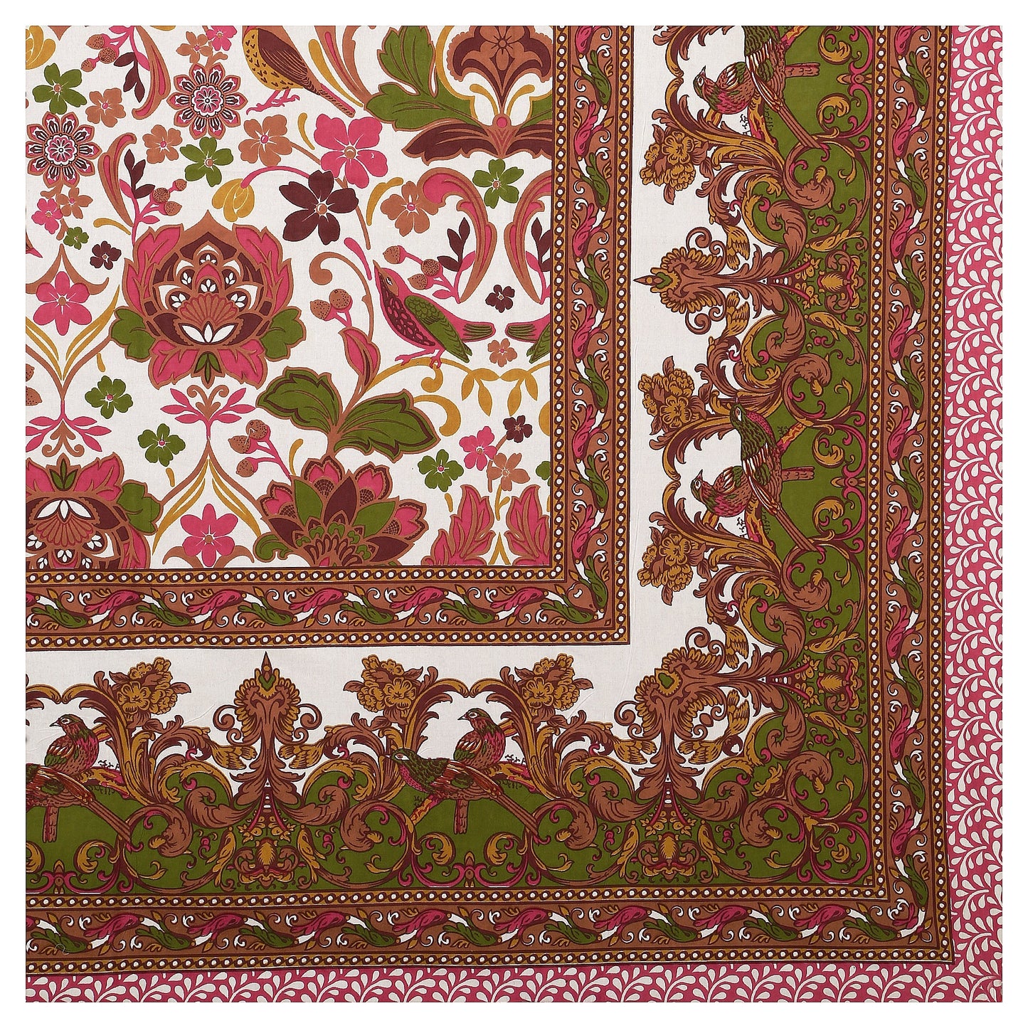 108/108 Rajwadi Viscose Mix Jumbo Size Double Bedsheet with 2 Pillow Covers, Rich Look & Vibrant Design - HLB61
