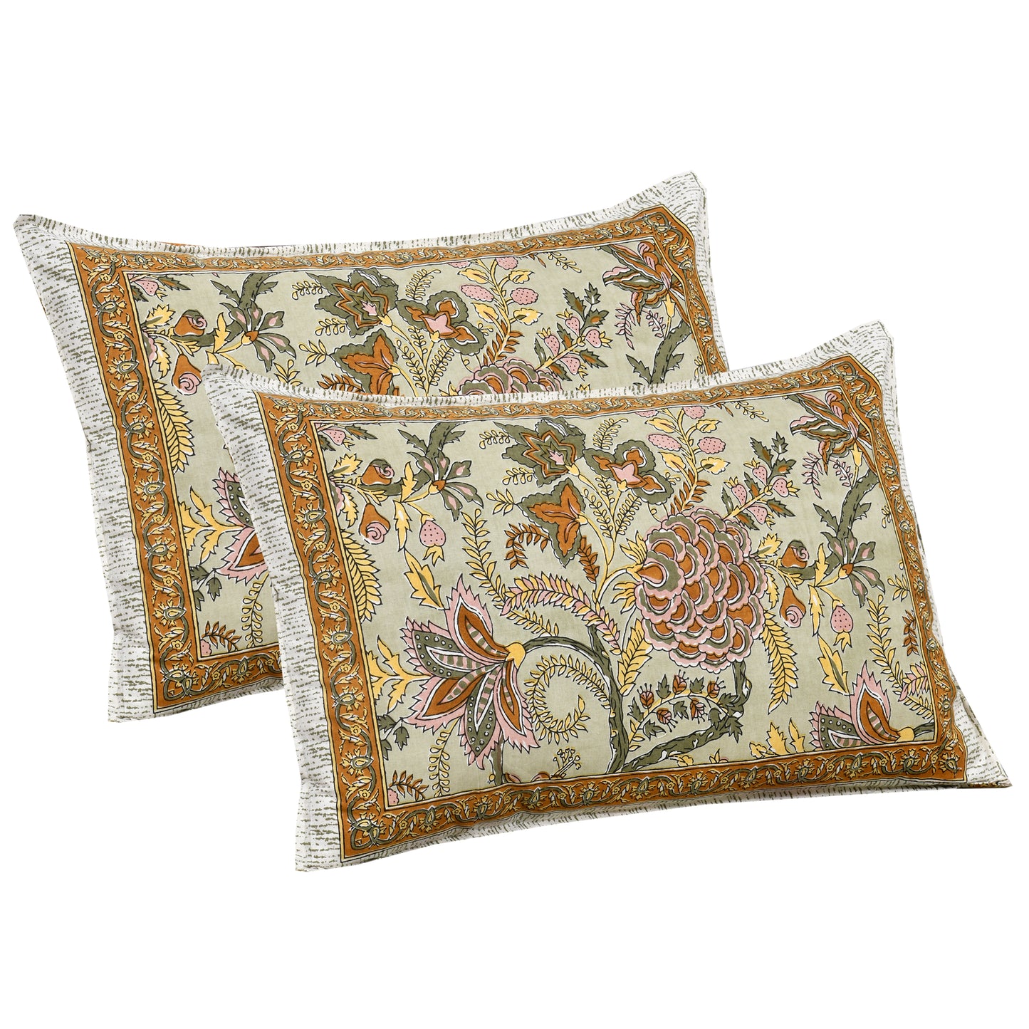100/108 Satrangi Viscose Mix Super King Size Double Bedsheet with 2 Pillow Covers, Ultra-Soft & Vibrant Design - HLB26