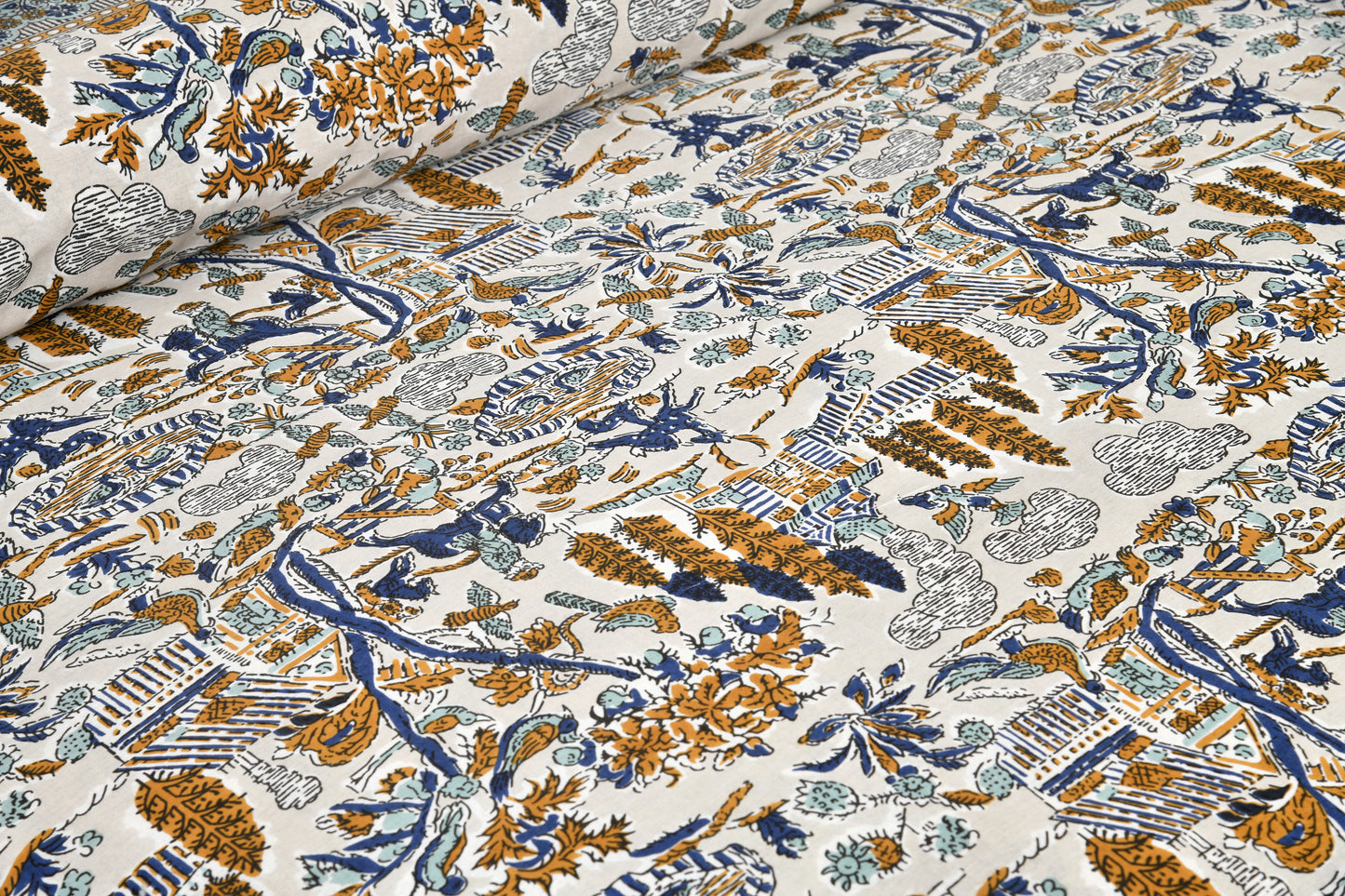 100/108 Satrangi Viscose Mix Super King Size Double Bedsheet with 2 Pillow Covers, Ultra-Soft & Vibrant Design - HLB26