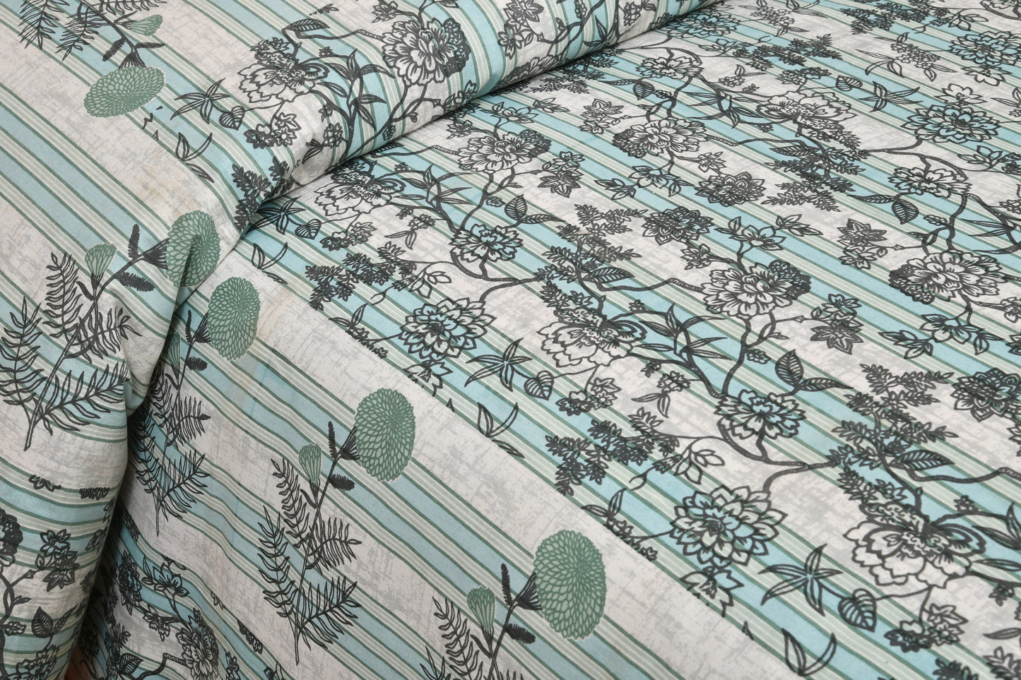 100/108 Spain Viscose Mix Super King Size Double Bedsheet with 2 Pillow Covers, Breathable & Comfortable - HLB30
