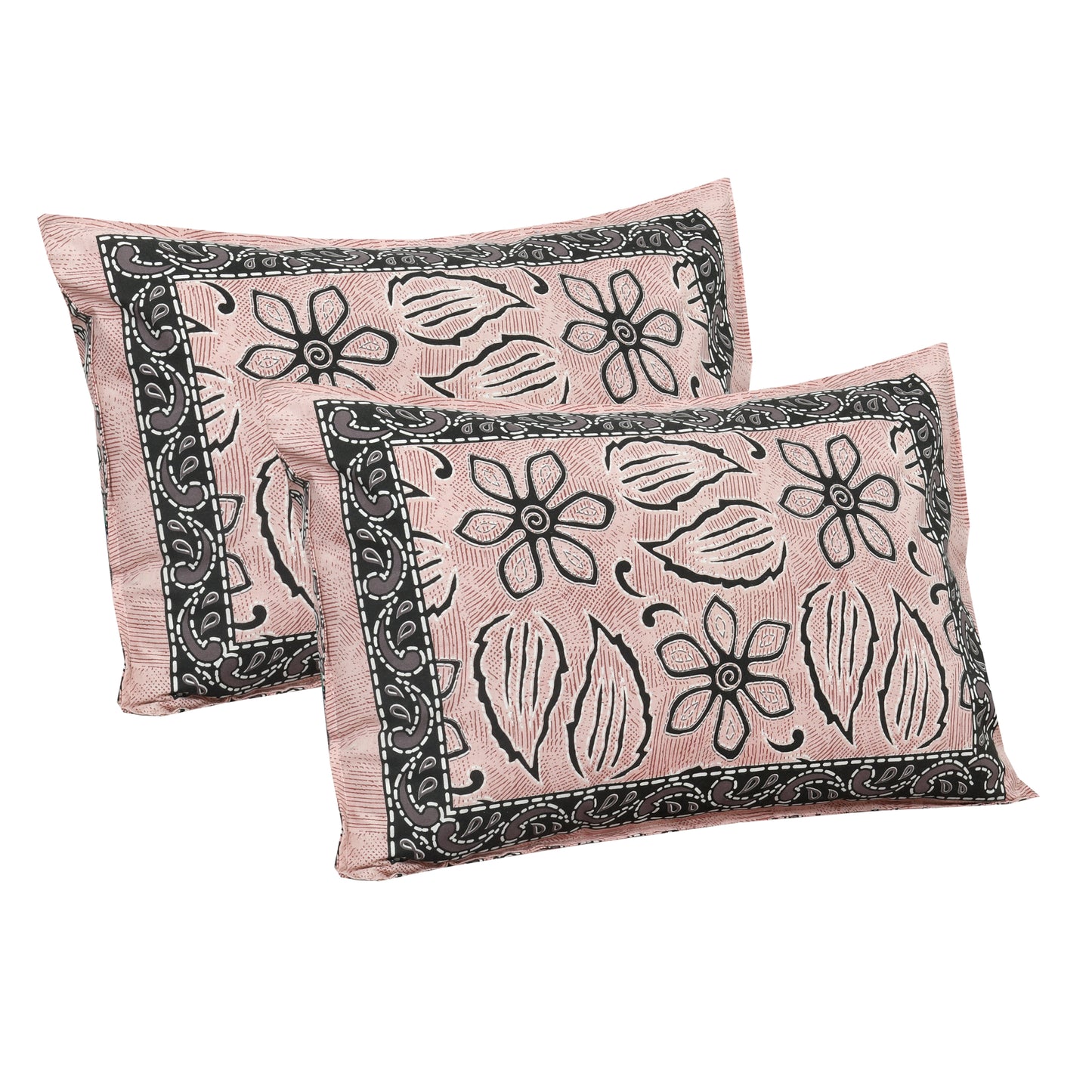 100/108 Sui Dhaga Viscose Mix Super King Size Double Bedsheet with 2 Pillow Covers, Smooth Texture & Long-Lasting Comfort - HLB25
