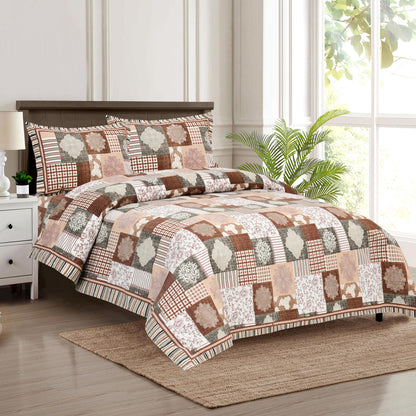 100/108 Aachal Viscose Mix Super King Size Double Bedsheet with 2 Pillow Covers, Elegant & Luxurious Feel - HLB28