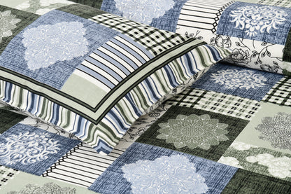 100/108 Aachal Viscose Mix Super King Size Double Bedsheet with 2 Pillow Covers, Elegant & Luxurious Feel - HLB28
