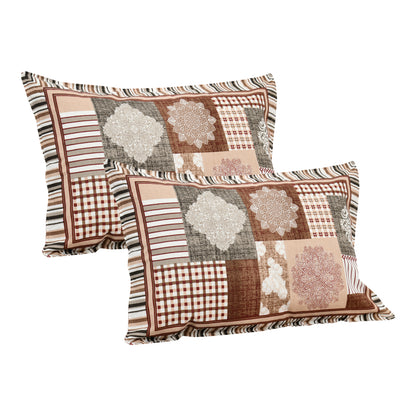 100/108 Aachal Viscose Mix Super King Size Double Bedsheet with 2 Pillow Covers, Elegant & Luxurious Feel - HLB28
