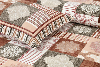 100/108 Aachal Viscose Mix Super King Size Double Bedsheet with 2 Pillow Covers, Elegant & Luxurious Feel - HLB28