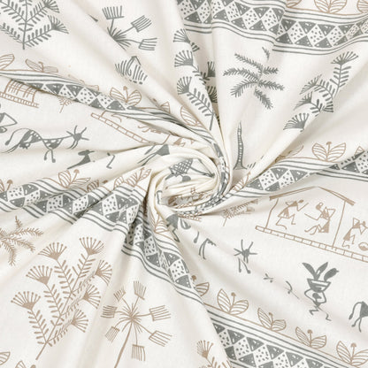 120/120 Alveera 100% Cotton Super Jumbo King Size Double Bedsheet with 2 Pillow Covers, Ultra-Soft & Breathable Fabric - HLB77