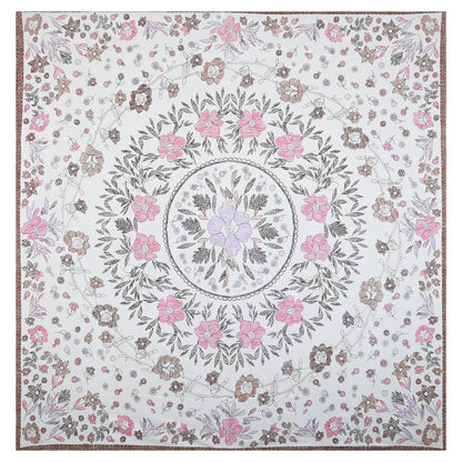 108/108 Artistic Collection 100% Cotton Jumbo Size Double Bedsheet with 2 Pillow Covers, Unique Patterns & Smooth Texture - HLB71
