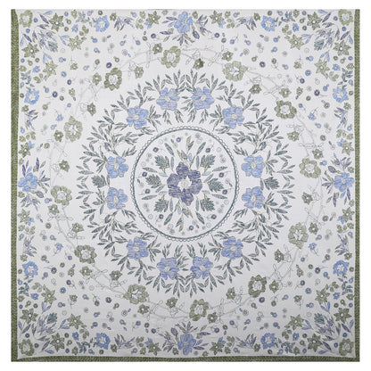 108/108 Artistic Collection 100% Cotton Jumbo Size Double Bedsheet with 2 Pillow Covers, Unique Patterns & Smooth Texture - HLB71
