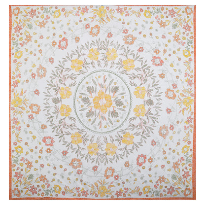 108/108 Artistic Collection 100% Cotton Jumbo Size Double Bedsheet with 2 Pillow Covers, Unique Patterns & Smooth Texture - HLB71