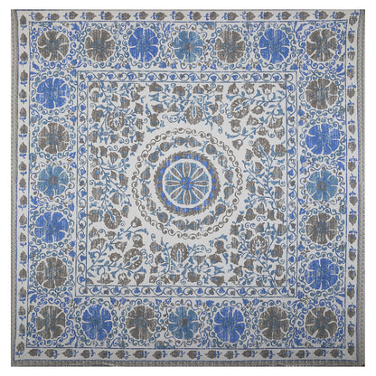 108/108 Artistic Collection 100% Cotton Jumbo Size Double Bedsheet with 2 Pillow Covers, Unique Patterns & Smooth Texture - HLB71