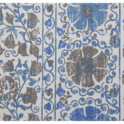 108/108 Artistic Collection 100% Cotton Jumbo Size Double Bedsheet with 2 Pillow Covers, Unique Patterns & Smooth Texture - HLB71