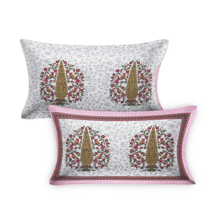 70/100 Artistic Collection 100% Cotton Single Bedsheet with 2 Pillow Covers, Premium Quality & Stylish Look - HLB12