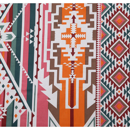 108/108 Colours of Joy 100% Cotton Jumbo Size Double Bedsheet with 2 Pillow Covers, Vibrant & Breathable Fabric - HLB72