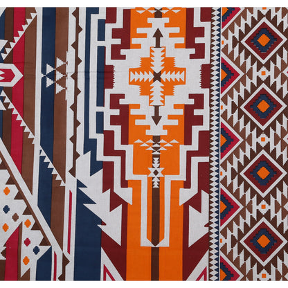 108/108 Colours of Joy 100% Cotton Jumbo Size Double Bedsheet with 2 Pillow Covers, Vibrant & Breathable Fabric - HLB72