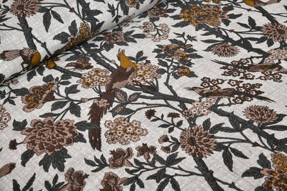 108/108 Darbar Viscose Mix Jumbo Size Double Bedsheet with 2 Pillow Covers, Traditional Design & Cozy Comfort - HLB58