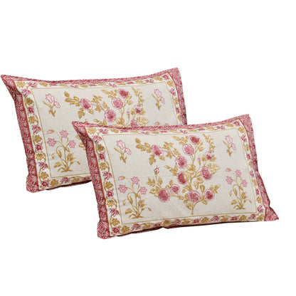 108/108 Darbar Viscose Mix Jumbo Size Double Bedsheet with 2 Pillow Covers, Traditional Design & Cozy Comfort - HLB58