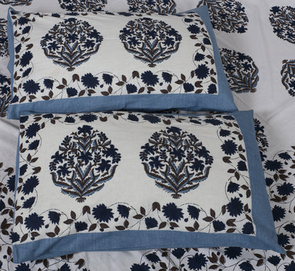 89'' ECO Viscose Mix Queen Size Double Bedsheet with 2 Pillow Covers, Breathable, Wrinkle-Free & Ultra-Soft Fabric - HLB01